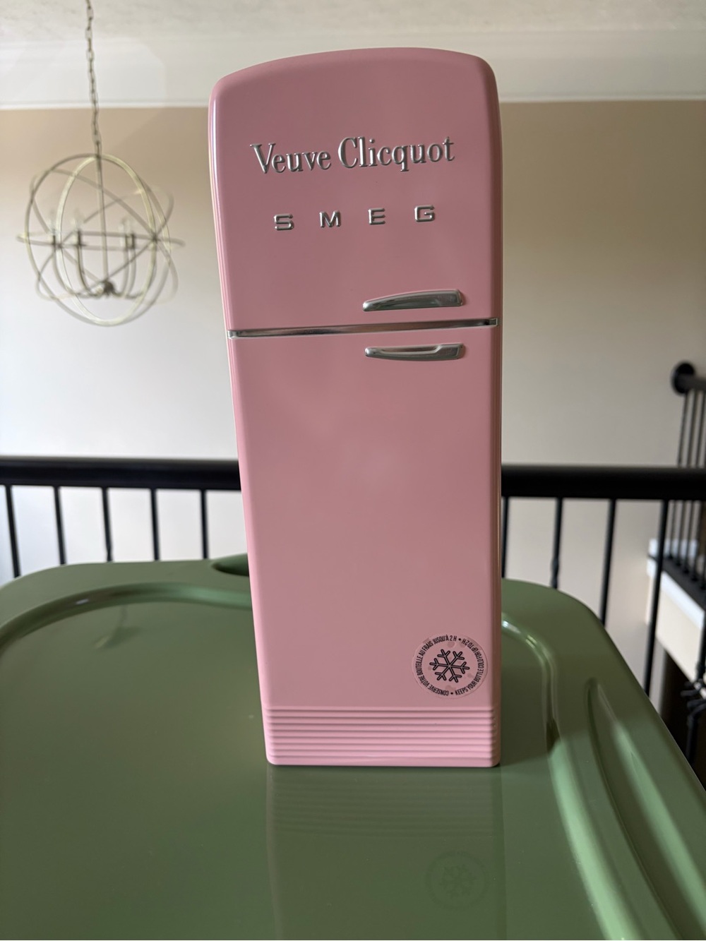 SMEG x Veuve Clicquot Pink Mini Fridge